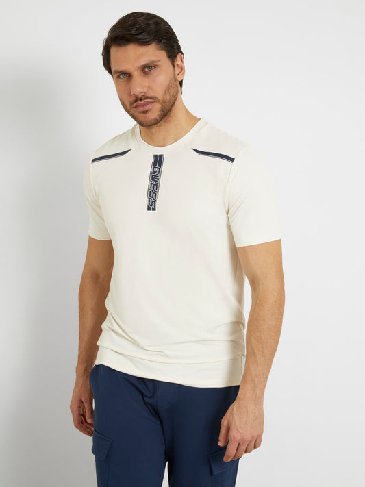 Front print logo stretch t-shirt