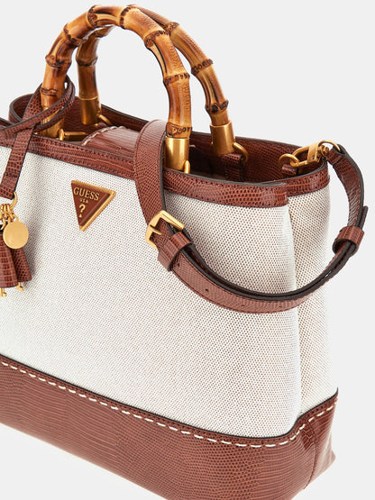 Zabry handbag with croc-print details