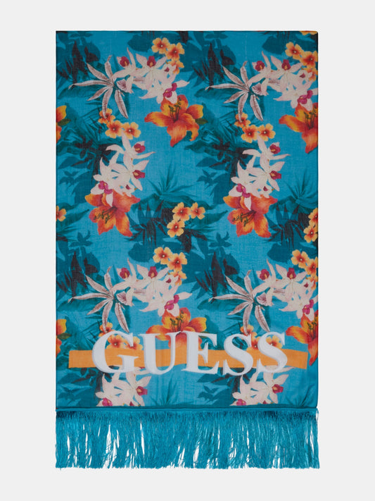 Floral print scarf