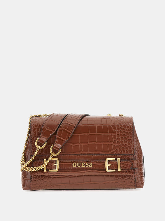 Sestri croc-print crossbody bag