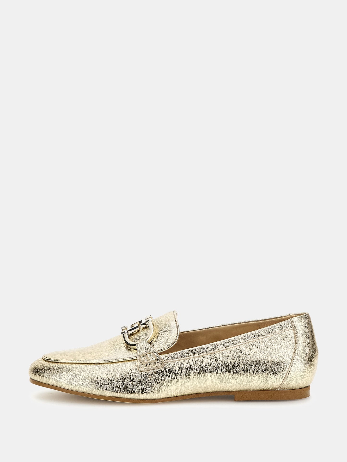 Isaac foiled leather loafers