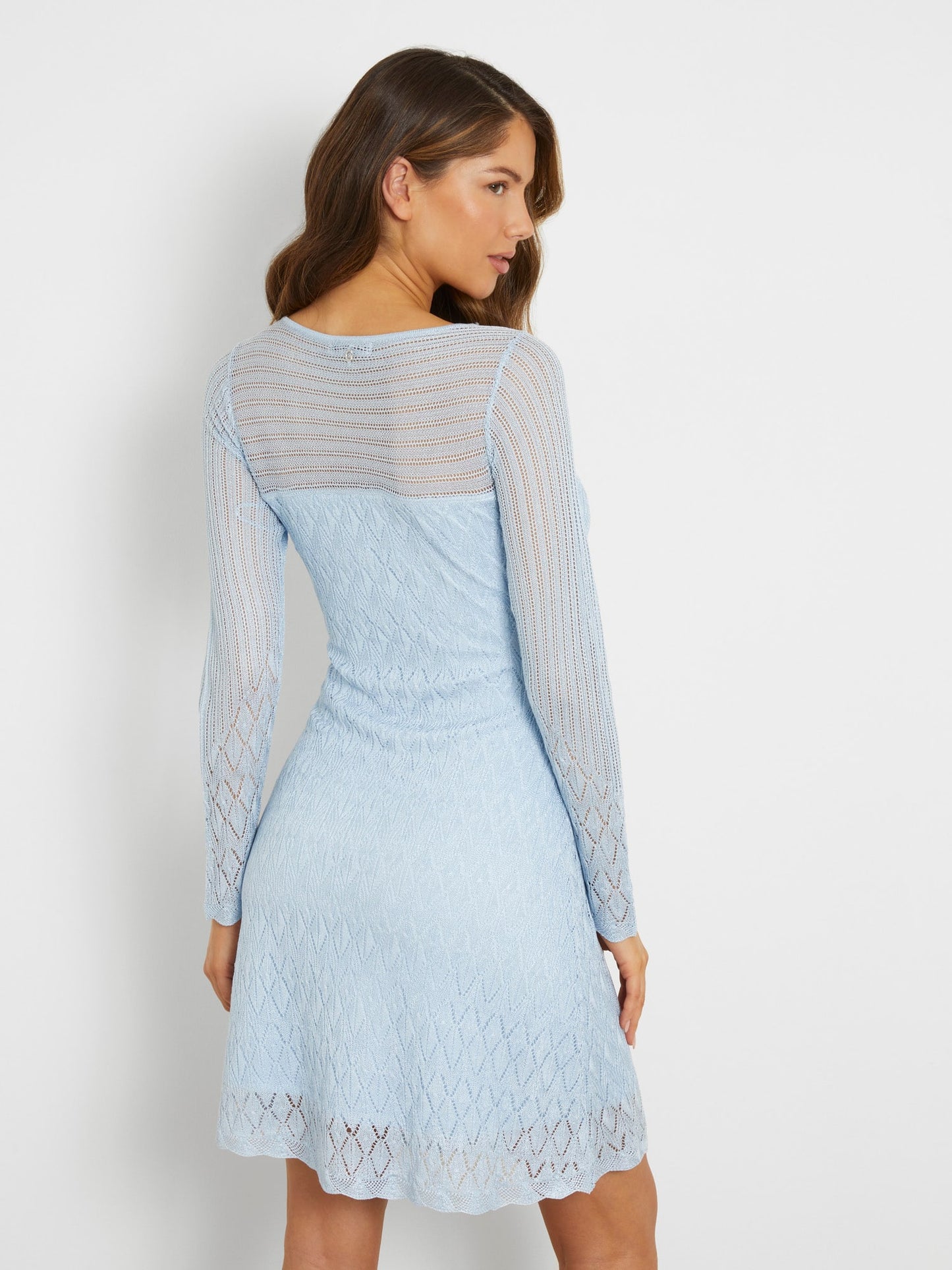 Fit and flare mini sweater dress