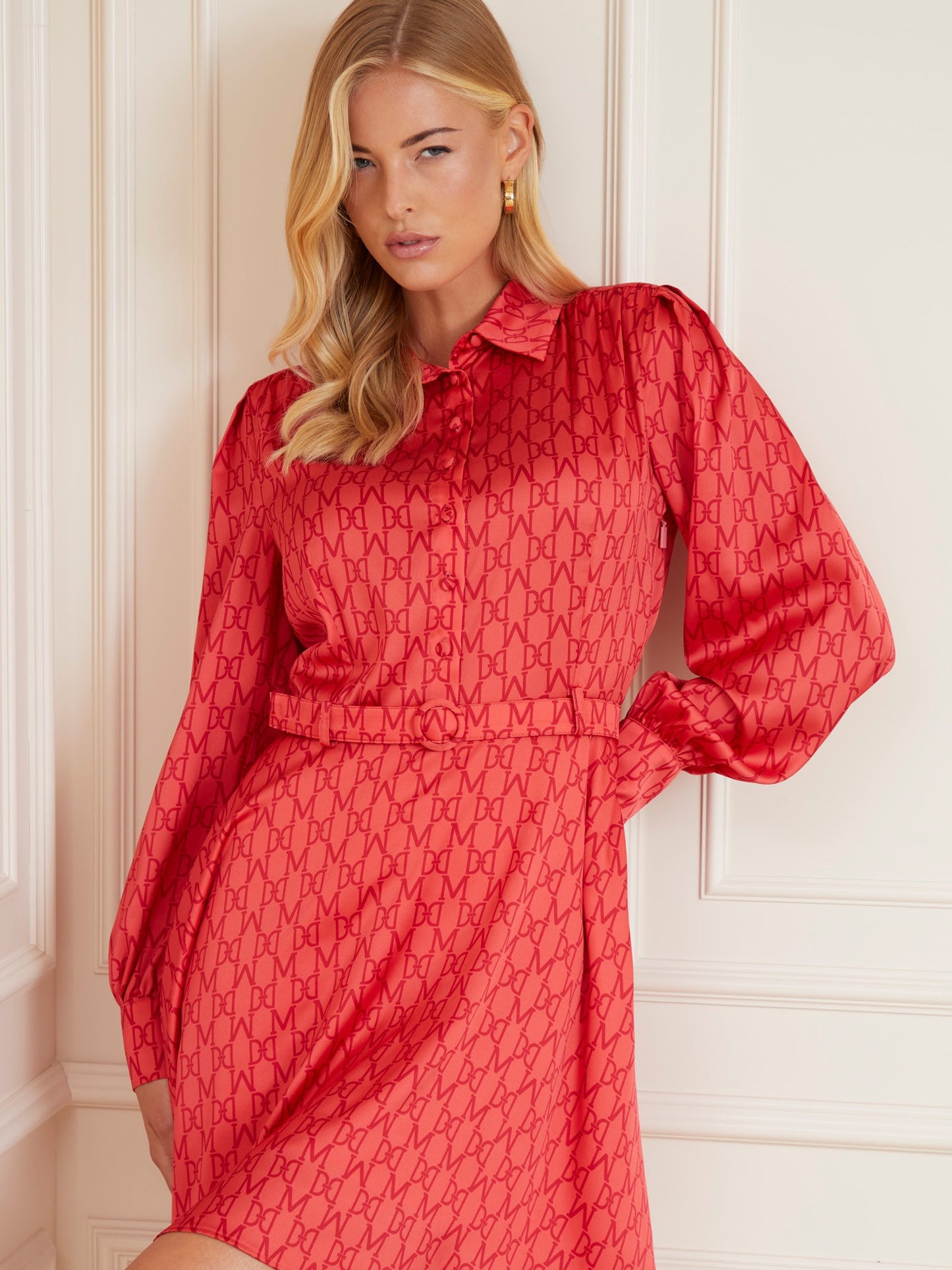 Marciano logo print mini dress