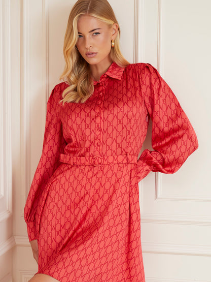 Marciano logo print mini dress