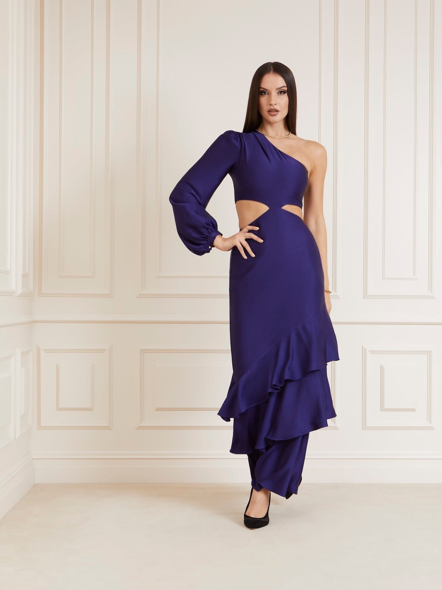 Marciano one shoulder long dress