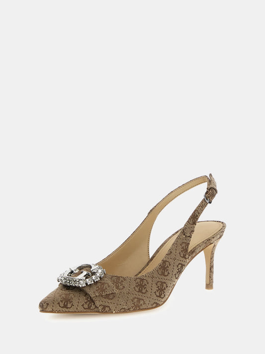 Branca 4G logo sling backs