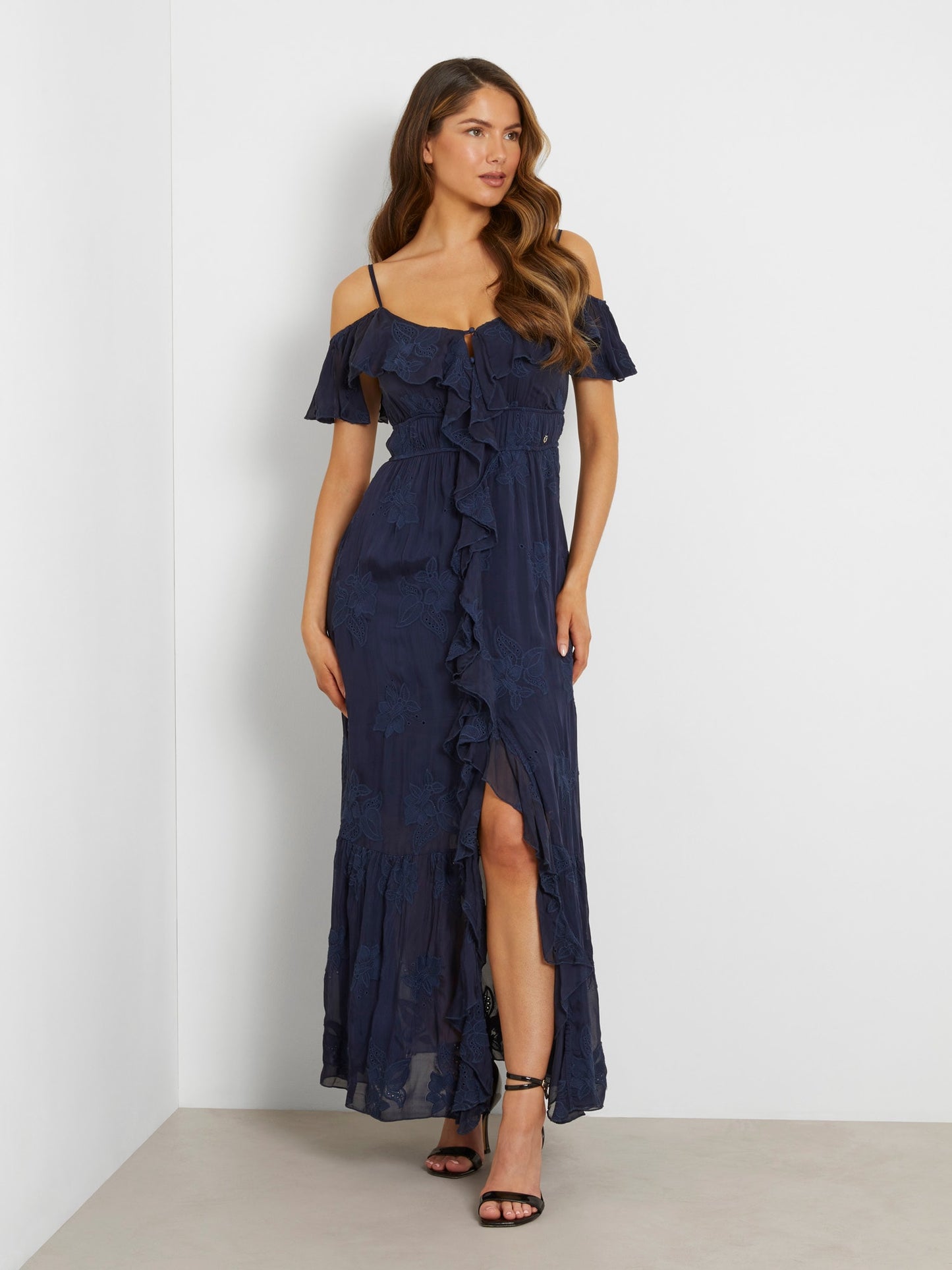 Embroidered long dress