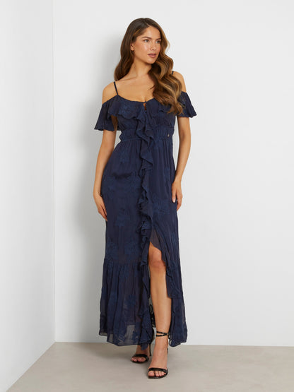 Embroidered long dress