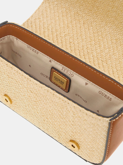 G Status straw mini crossbody bag