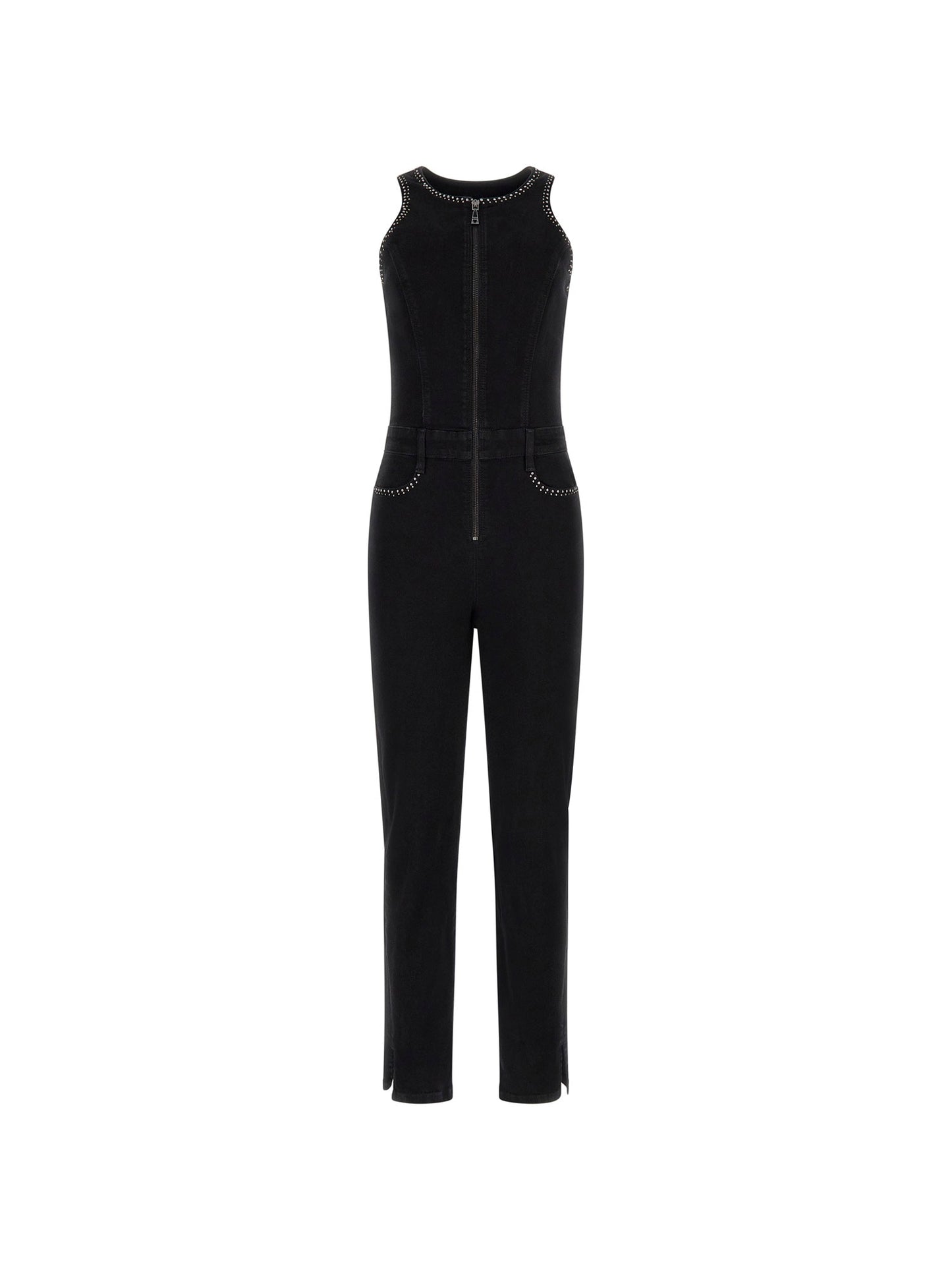 Skinny denim jumpsuit