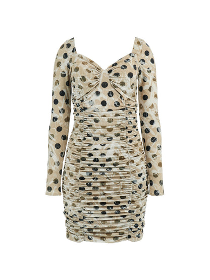 Polka dots mini dress