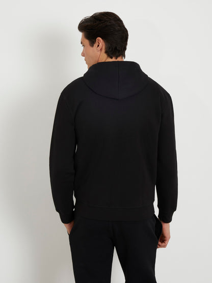 Zip fastening sweatshirt