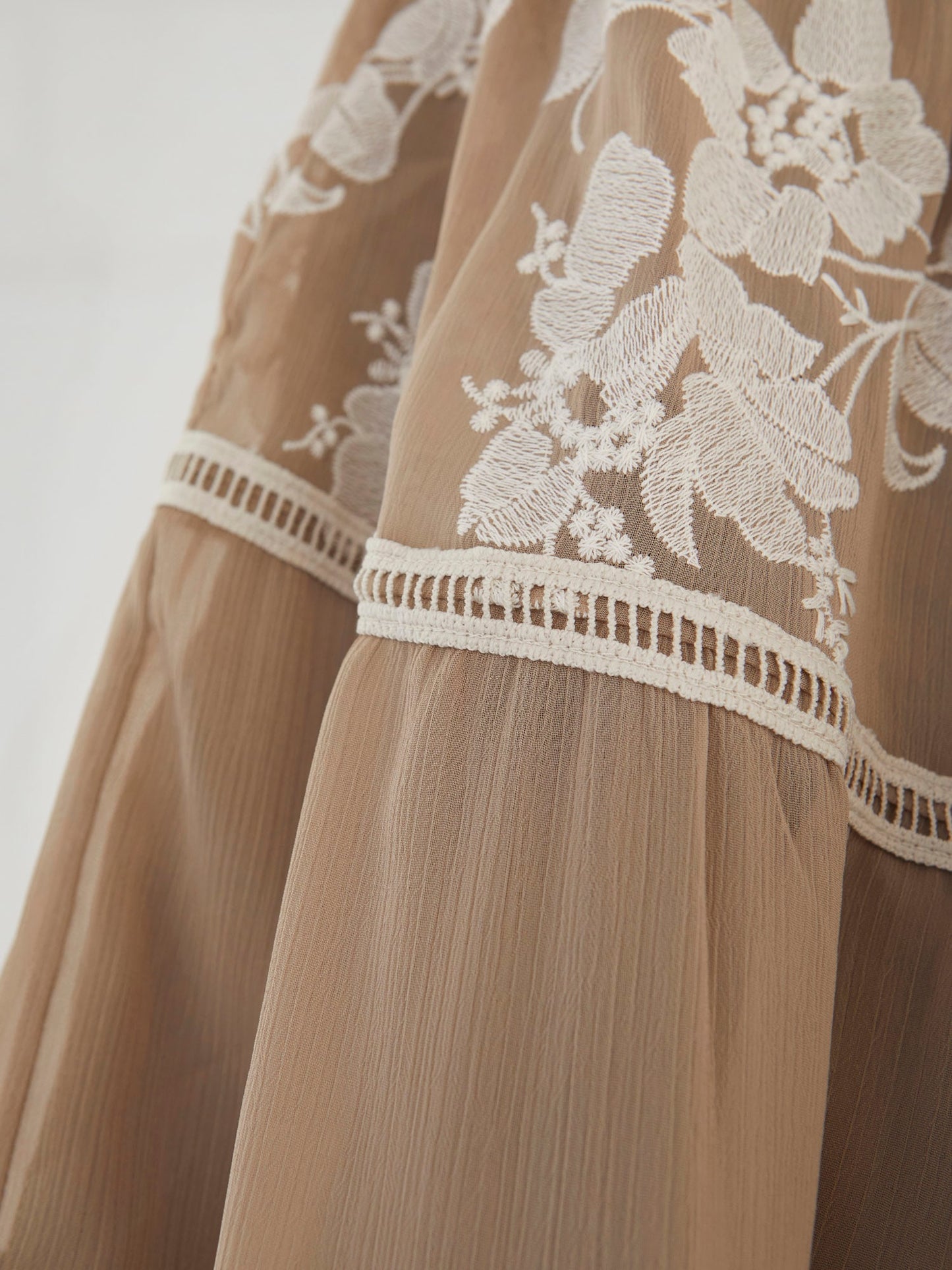 Embroidered long dress