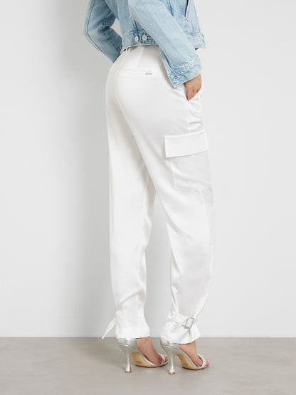 Satin cargo pant