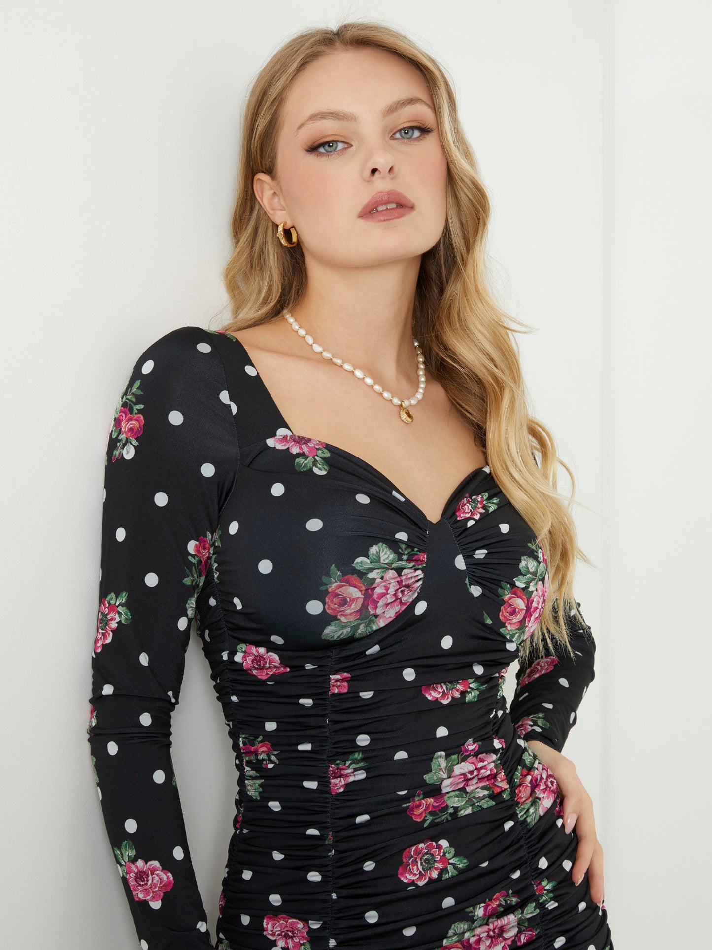 Polka dots mini dress