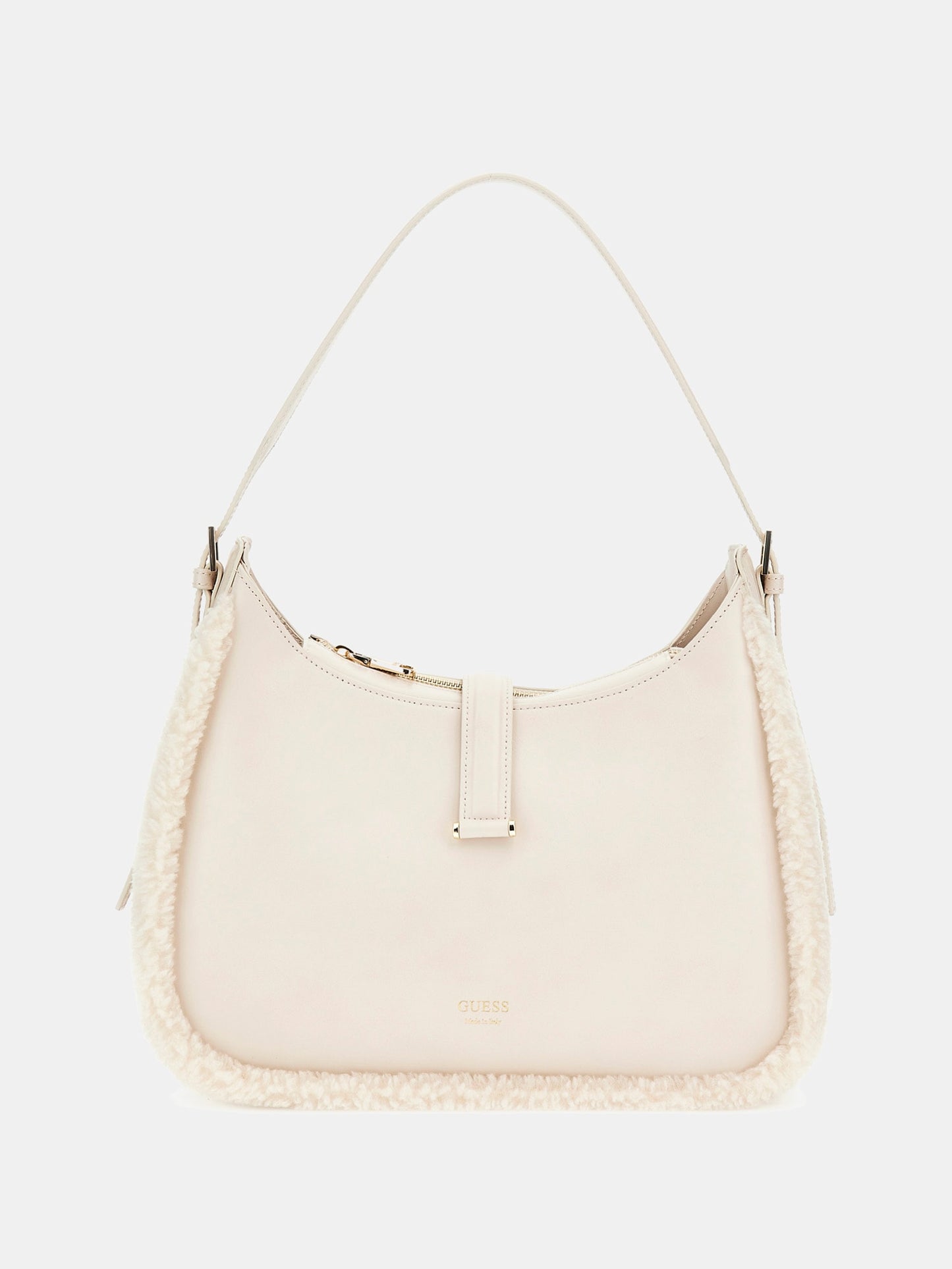 Faux fur mini hobo