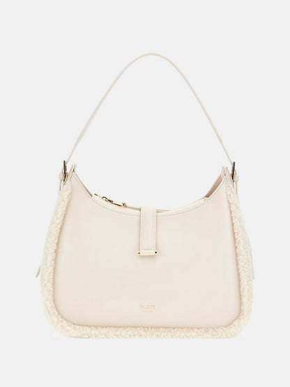 Faux fur mini hobo