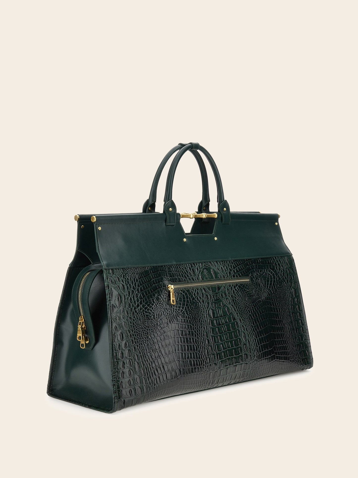 Iris genuine leather maxi handbag