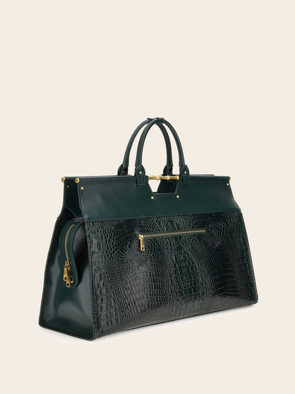 Iris genuine leather maxi handbag
