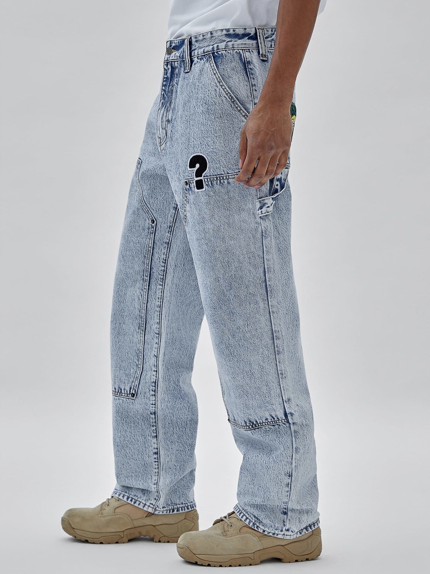 High rise carpenter denim pant