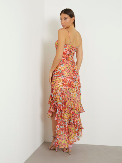 Floral print long dress
