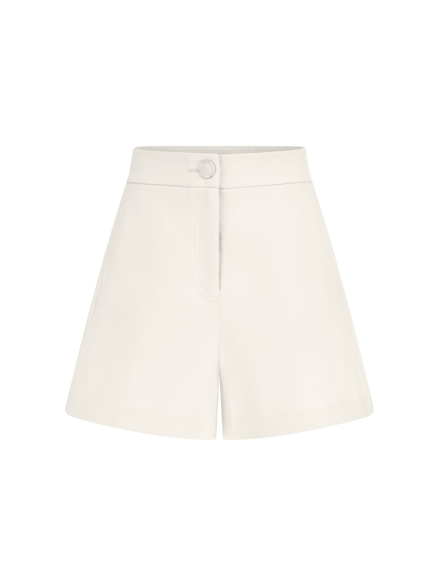 High rise satin shorts