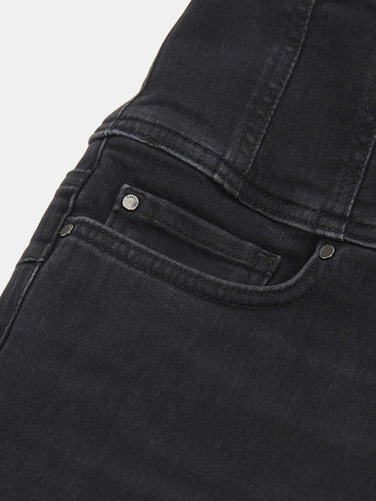 High rise flare denim pant