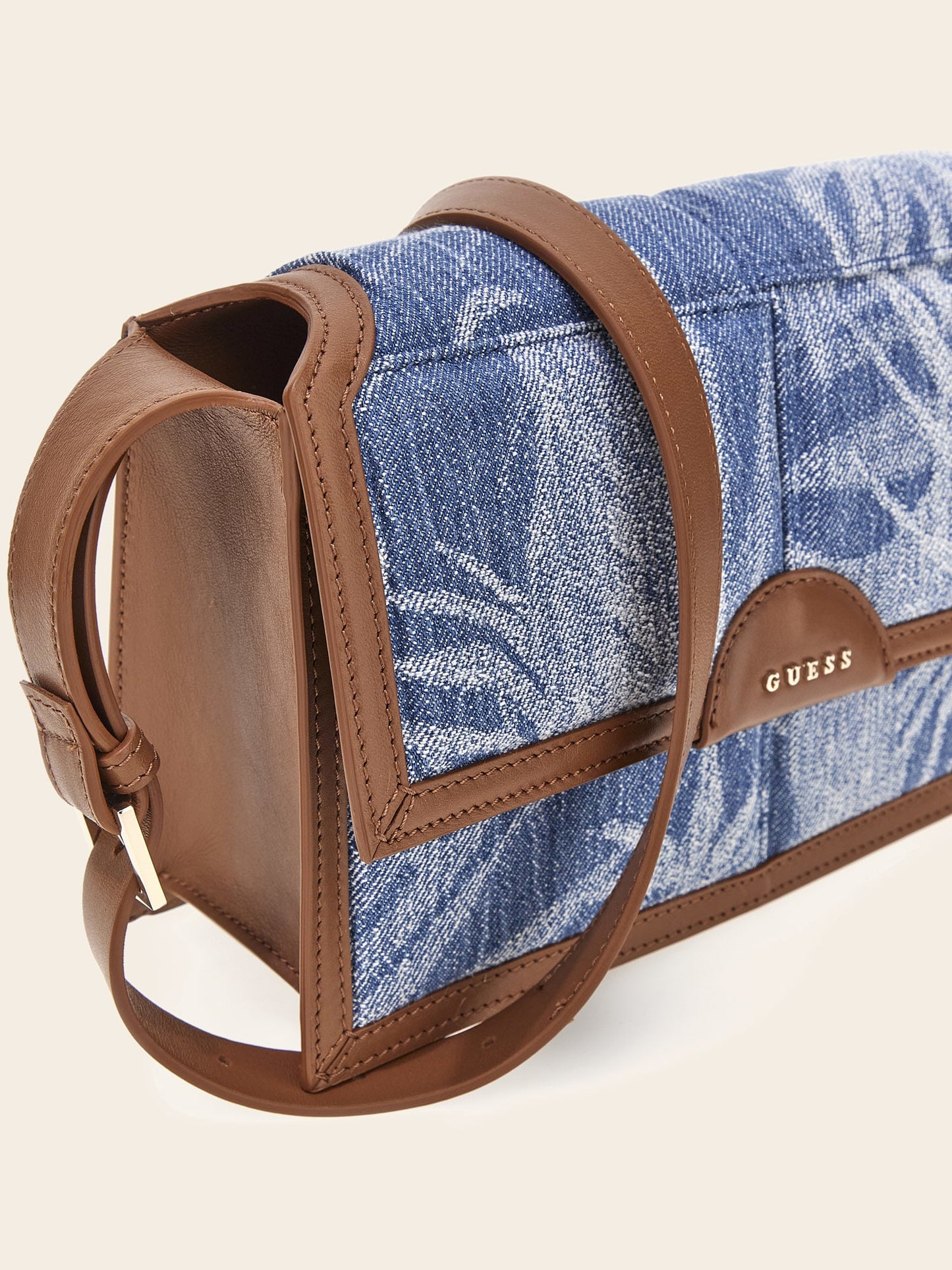 Isa denim shoulder bag