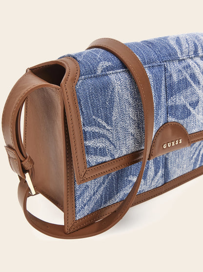 Isa denim shoulder bag