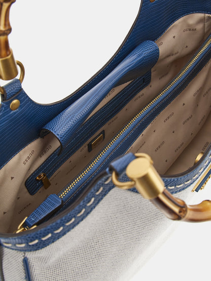Zabry handbag with croc-print details