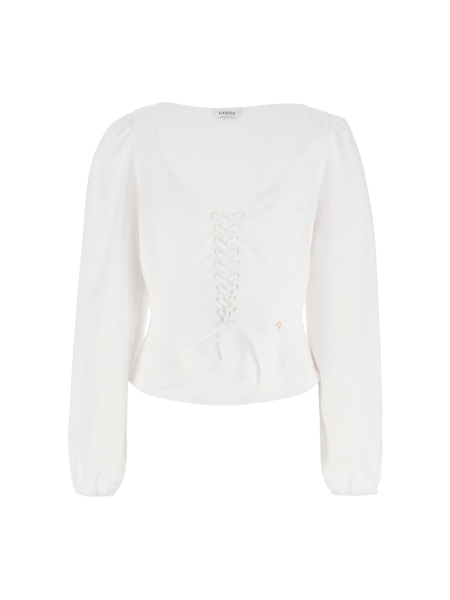 Lace up blouse