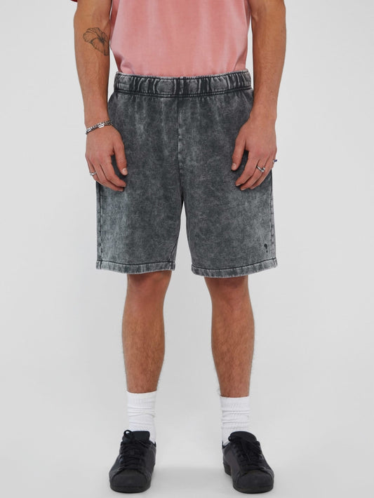 Small logo embroidery short