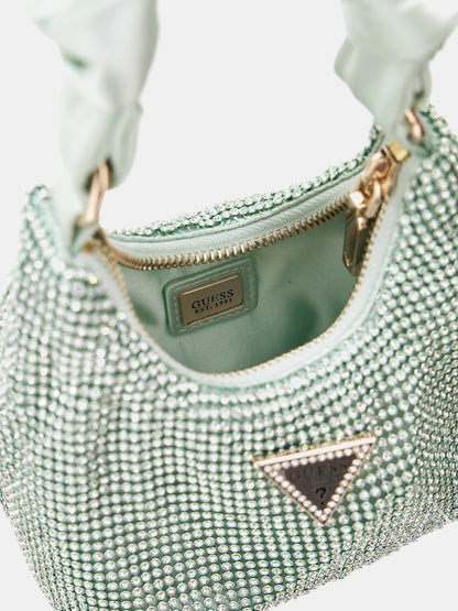 Lua rhinestone-detailed mini handbag