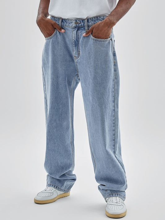 Relaxed denim pants