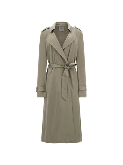 Satin classic trench