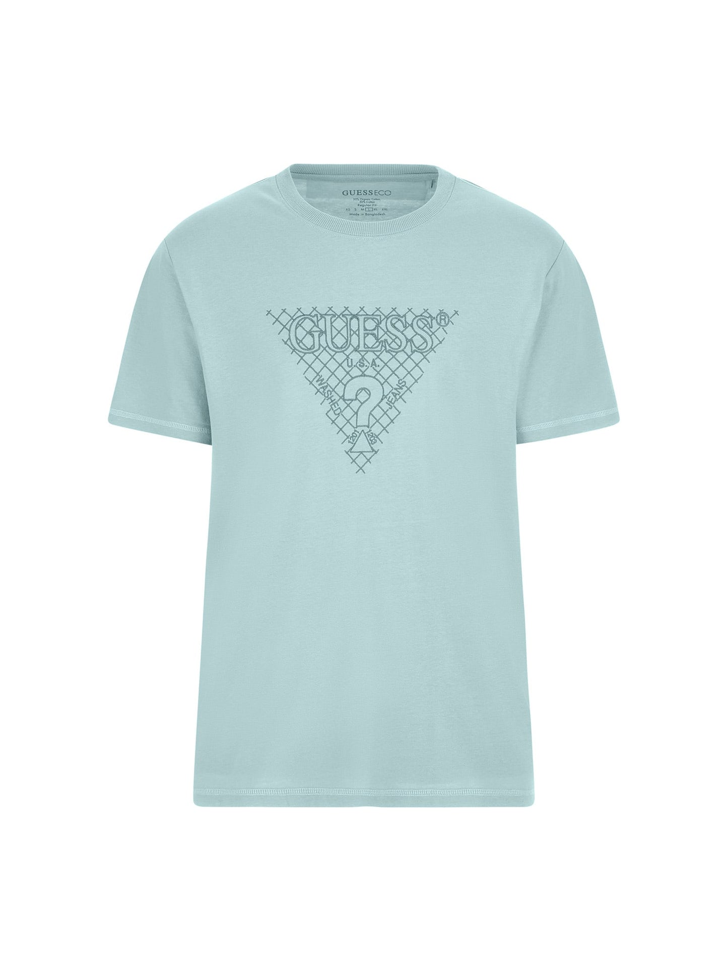 Embroidered triangle logo t-shirt