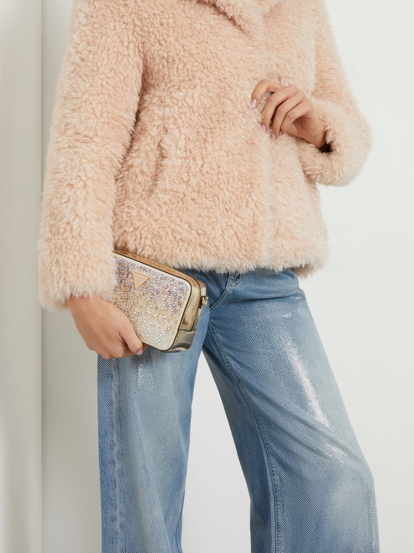 Lua rhinestone crossbody bag