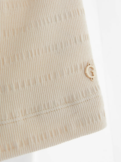 Striped jersey top