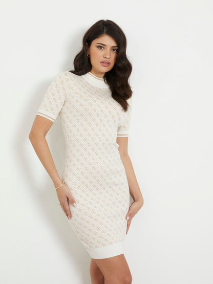 4G logo sweater dress