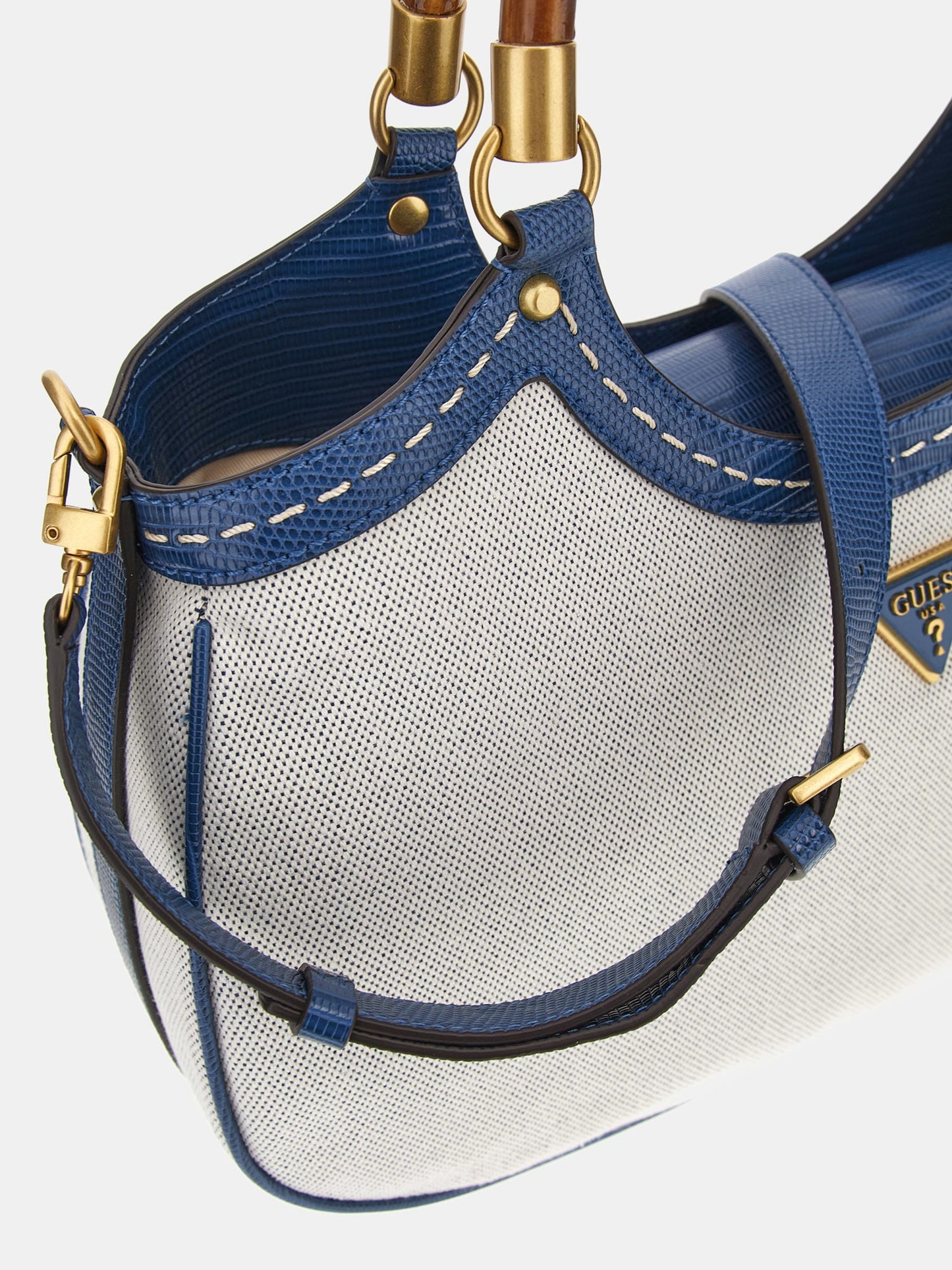 Zabry handbag with croc-print details