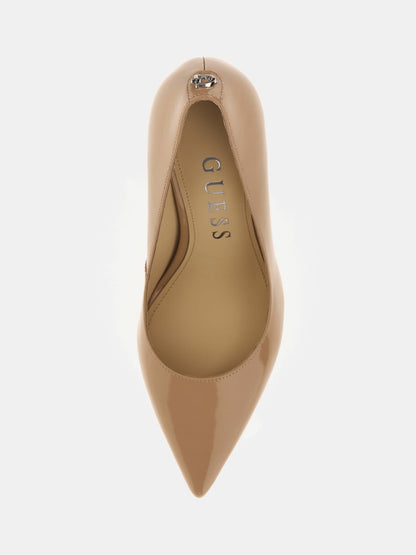 Rica patent leather court shoes