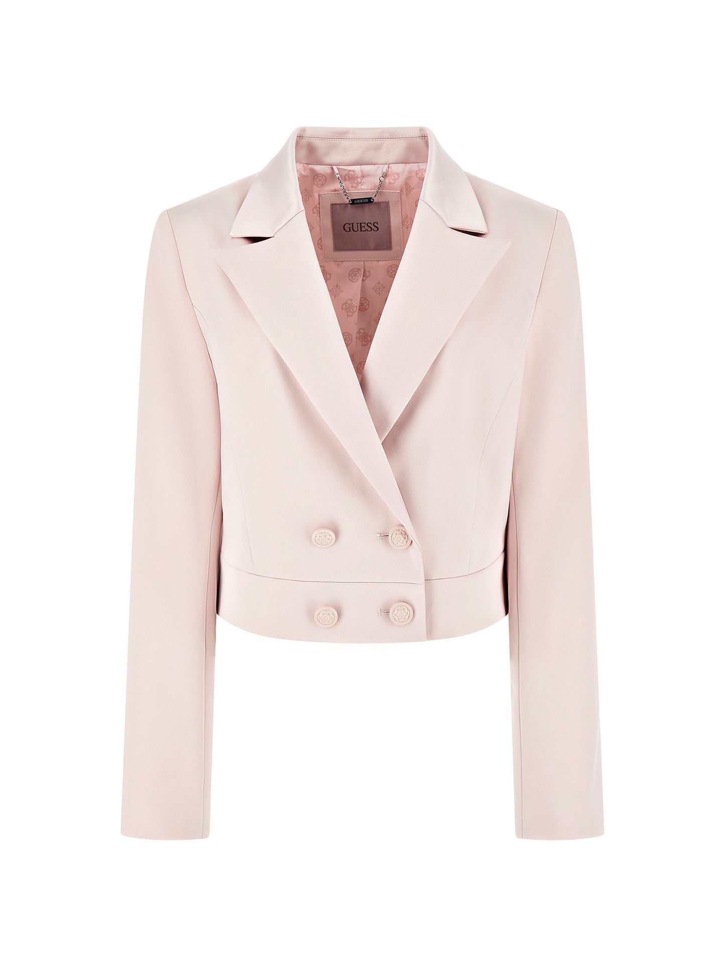 Double breasted cropped blazer