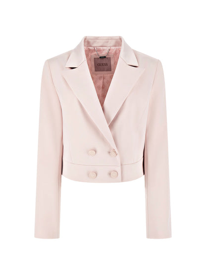 Double breasted cropped blazer