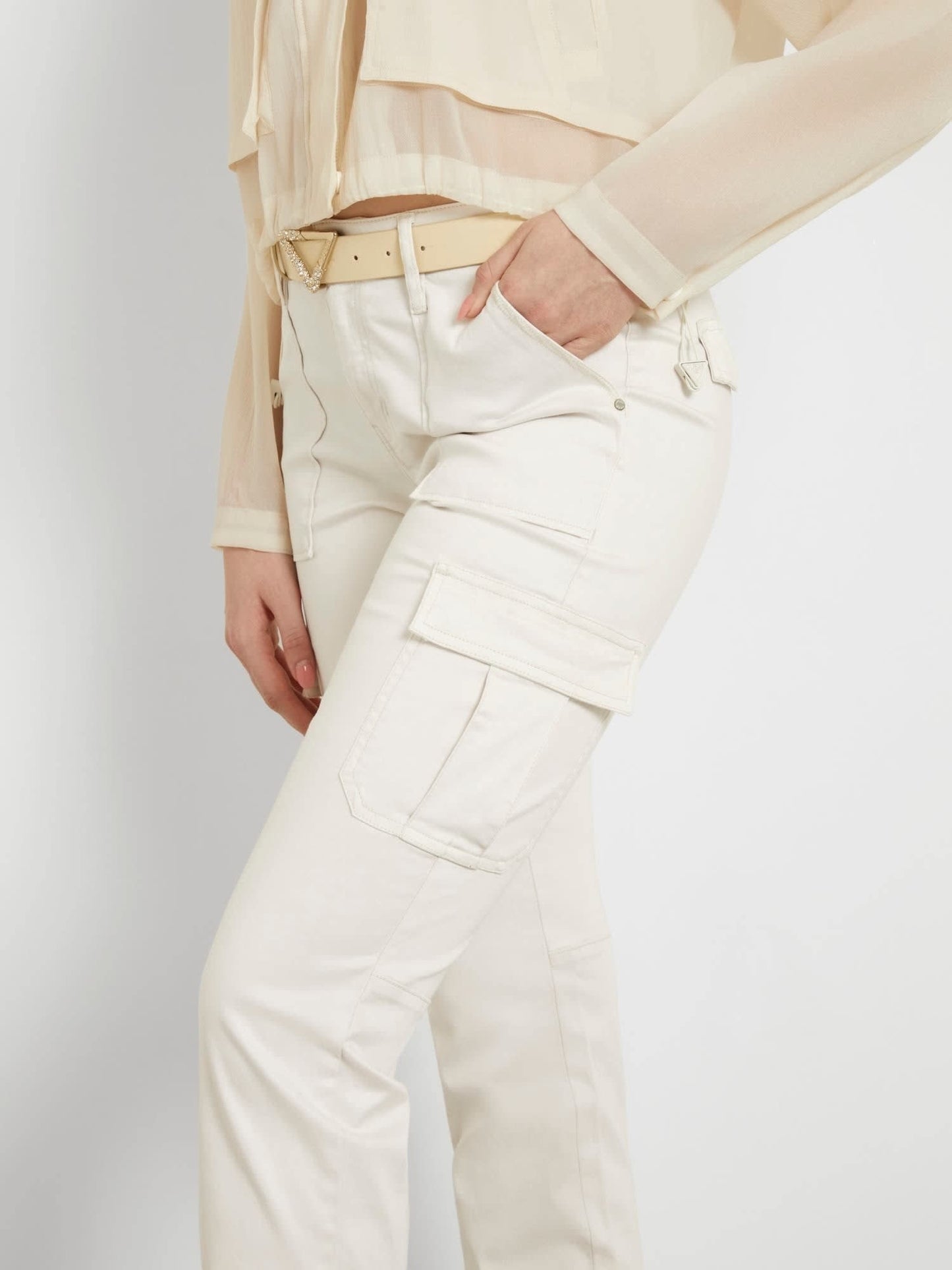 Mid rise cargo pant