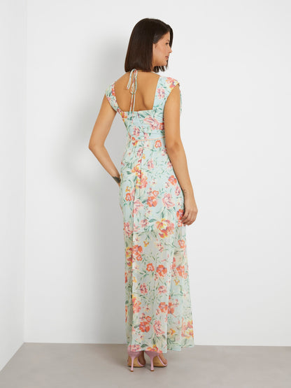 Floral print long dress