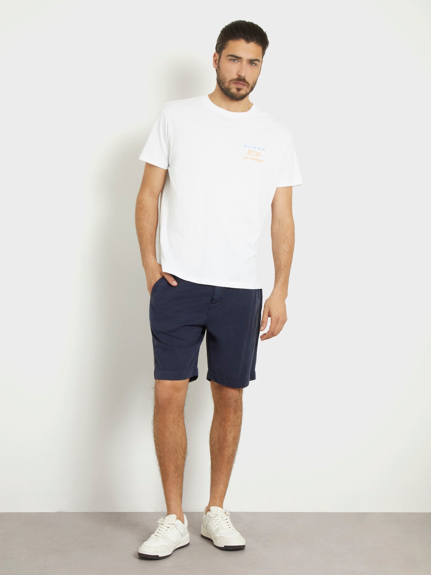 Mid rise shorts