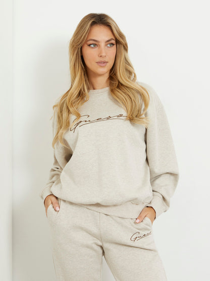 Embroidered logo sweatshirt