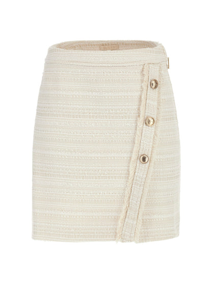 Tweed mini skirt