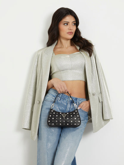 Liona Saffiano leather mini shoulder bag