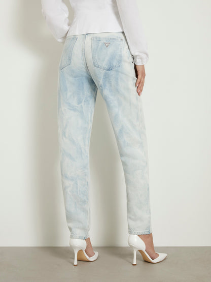 Rhinestones mom denim pant